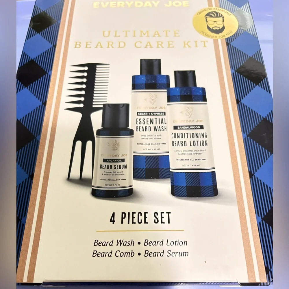 Everyday Joe Beard Care Kit - Blue and Black